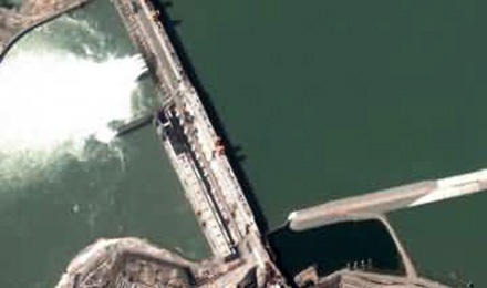 Birds-eye view of the Dam